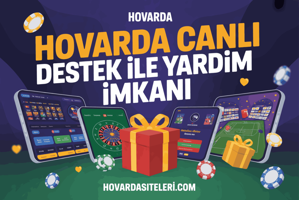 hovarda canli destek ile yardim imkani