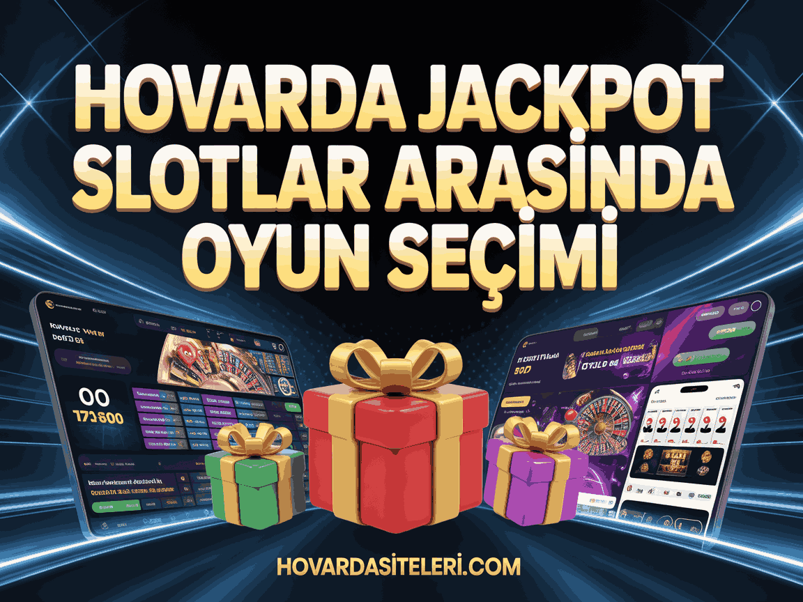 Hovarda Jackpot Slotlar Arasında Oyun Seçimi